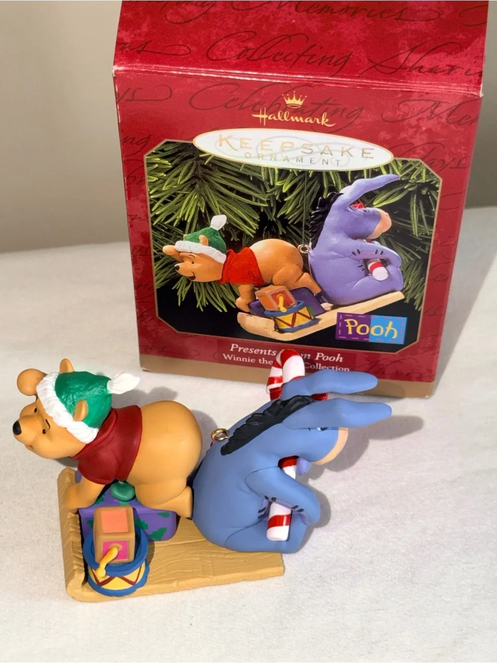Hallmark Keepsake Presents From Pooh Ornament 1999 Winnie the Pooh Eeyore Disney